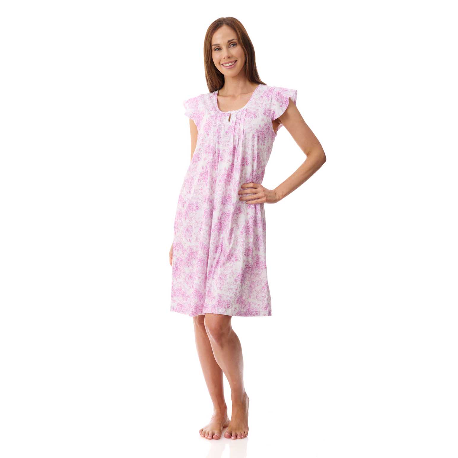 Givoni Flutter Sleeve Short Nightie